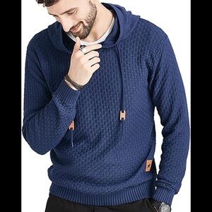 New Mens Hoodie Sweater Ribbed Stretchable Heat Lasting Multiple Sizes